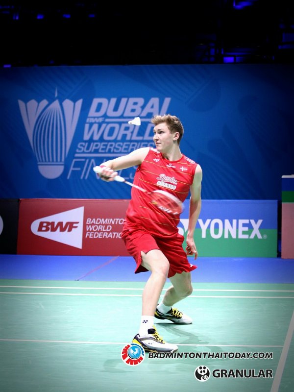Viktor Axelsen @ Dubai World Superseries Final 2016 รูปภาพกีฬาแบดมินตัน