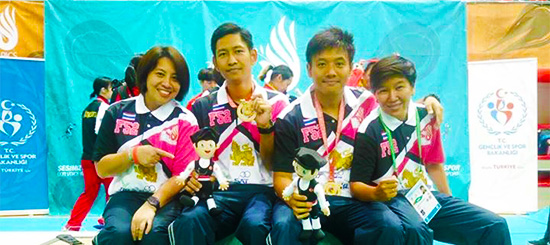 "ศิริวัฒน์-อิทธิคม" ผงาดสอยทองขนไก่เดฟลิมปิค (พิการทางหู) ที่ตุรกี