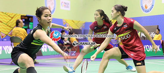 แบดฮ่องกงโอเพ่นวันนี้ เชียร์ 3 สาวไทยรอบ 8 คน