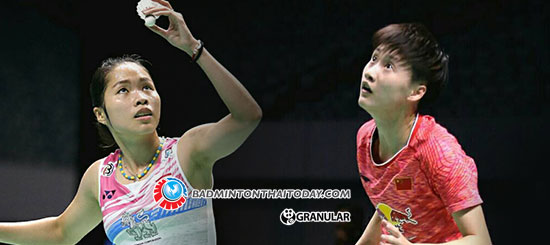 เมย์”แพ้”เฉิน” 1-2 เกม ควงคู่กันเข้ารอบรองฯ