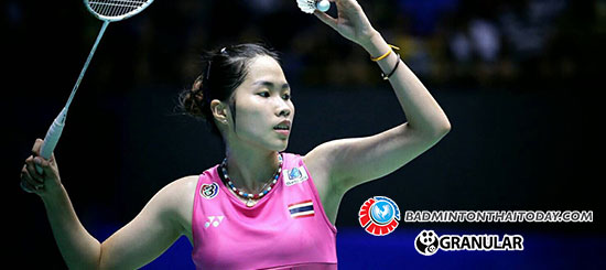 เมย์ล้าจาก 2 ศึกซุปเปอร์ซีรีส์ แพ้สาวญี่ปุ่น 2:0 เกมส์ ในศึก  OUE Singapore Open