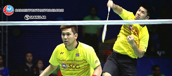 อาท-ต้นน้ำ โชว์ฟอร์มดุหวดชนะเจ้าถิ่น 2:0 เกมส์ ในศึก OUE Singapore Open