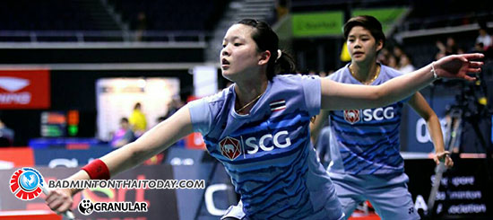 เอิร์ธ-ปอป้อ ต้านสาวพลังโสมดีกรีแชมป์ออลอิงแลนด์คนล่าสุดไม่ไหวพ่ายไป 0:2 เกมส์ ในศึก OUE Singapore Open 2017