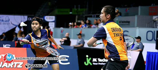 เบสท์-จ๋อมแจ๋ม ต้านแชมป์โลกจากญี่ปุ่นไม่ไหว พ่ายไป 0:2 เกมส์ ในศึก OUE Singapore Open 2017