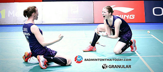 สาวจากเดนมาร์ก ชนะคู่แชมป์โอลิมปิคจากญี่ปุ่น 2:1 เกมส์ ครองตำแหน่งแชมป์ OUE Singapore Open 2017