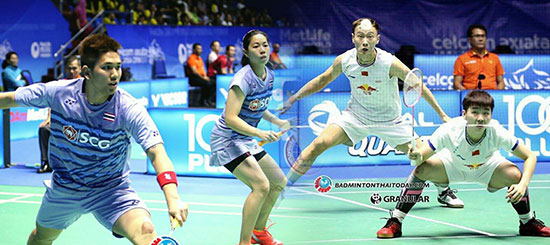 อาท-เอ็มเอ็ม ไม่ผ่าน ZHANG Nan / LI Yinhui จากจีน แพ้ไป 0:2 เกม ในศึกชิงแชมป์เอเชียที่จีน