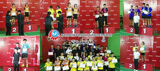 ปิดฉากแบดมินตัน SCG Junior ภาคใต้ 