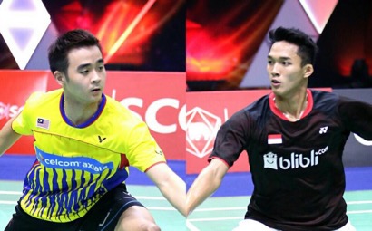 Jonatan CHRISTIE จากอินโดนีเซีย ชนะ ดาวรุ่งจากมาเลเซีย ในศึก SCG Thailand Open 2017