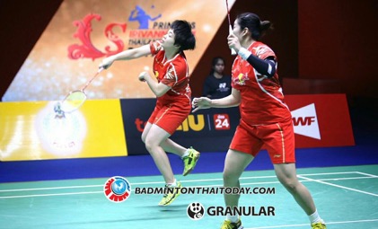 เอิร์ธ-ปอป้อ ต้านความแข็งแกร่งสองสาวจากจีนไม่ไหวได้ตำแหน่งรองแชมป์ไทยแลนด์มาสเตอร์