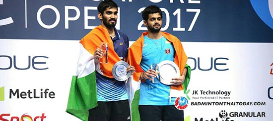 Kidambi Srikanth คว้ารางวัล 'Sportsperson of the Year' ของอินเดีย
