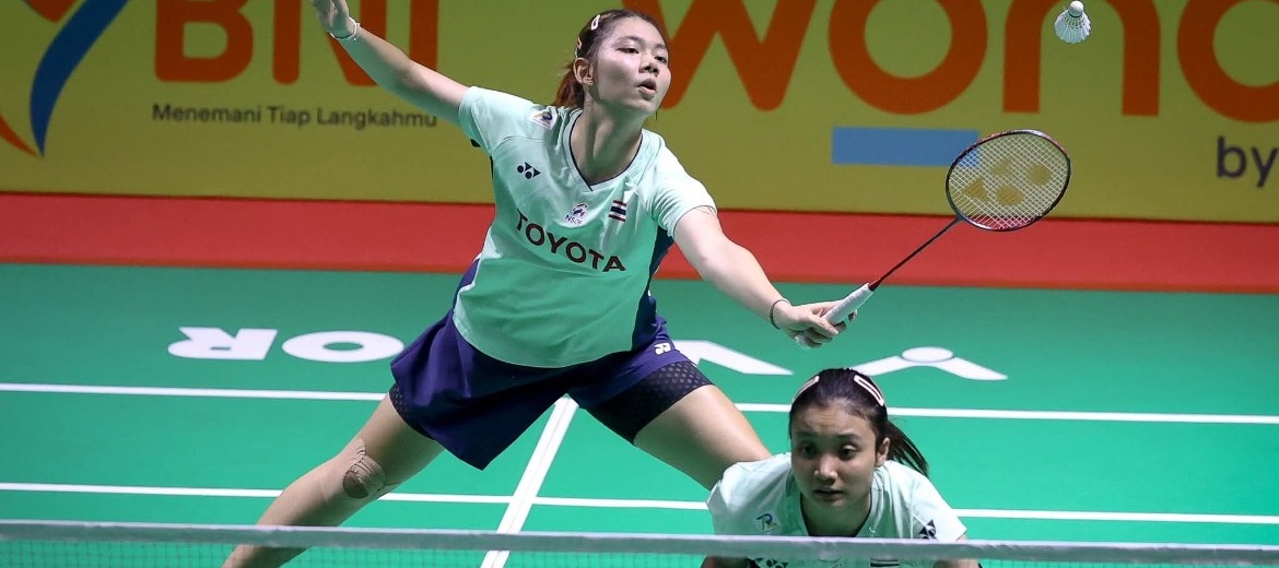 เชียร์หญิงคู่ไทยรอบรองศึกชิงแชมป์เยาวชนเอเชียวันนี้ 