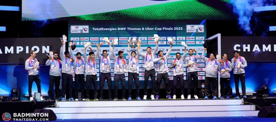 “อินเดีย”สร้างประวัติศาสตร์คว้าแชมป์ Thomas Cup