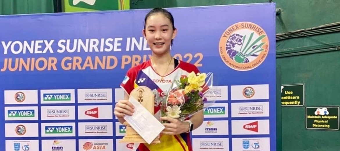 “ส้ม”สรัลรักษ์ คว้าแชมป์ India Junior International Grand Prix 2022