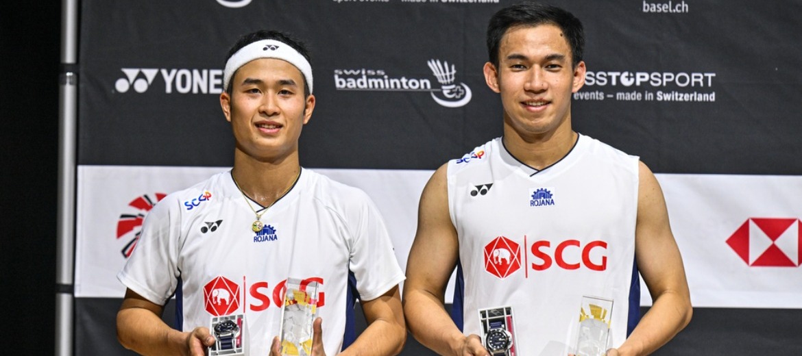 “บาส-สกาย”คว้าแชมป์ชายคู่ Swiss Open 2025