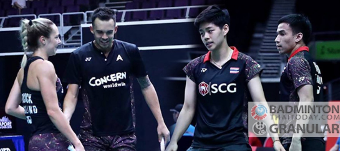 Singapore Open วันนี้ เชียร์”บาส-ปอป้อ”เจอคู่สามีภรรยา Adcock