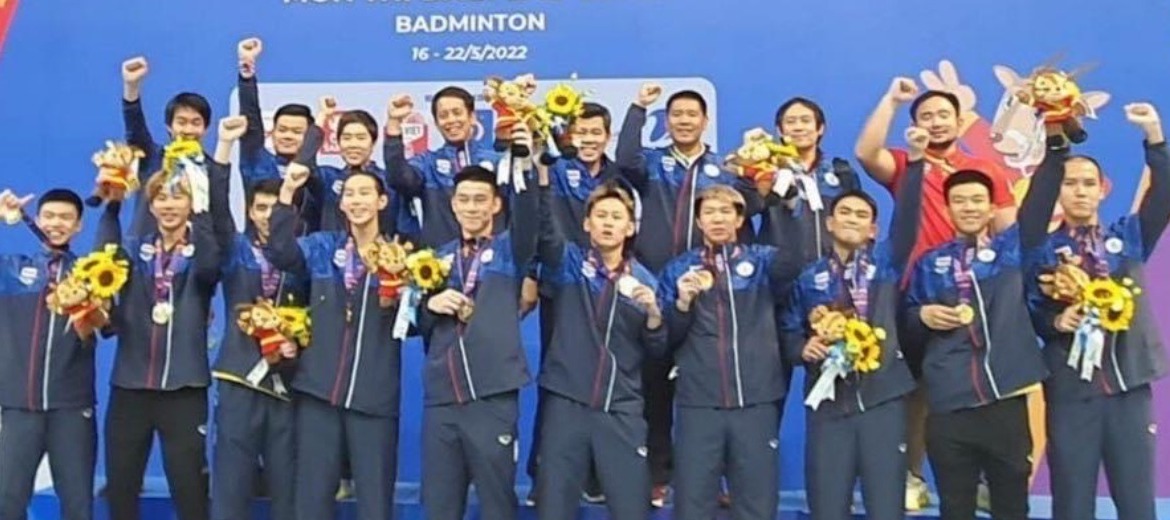 ทีมแบดชายไทยสร้างประวัติศาสตร์คว้าเหรียญทองซีเกมส์